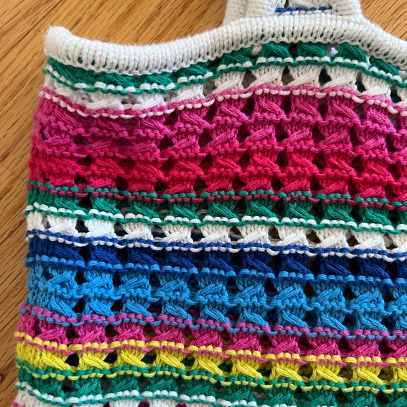NWOT! Gap Striped Crochet Tank Top - Picture 3 of 6